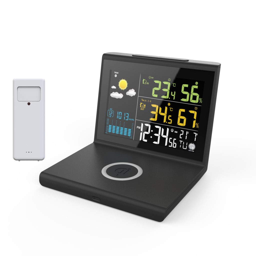 Wireless Color Weather Station with Wireless Charger YT80102